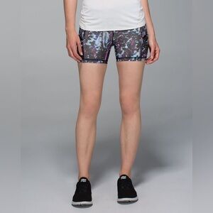Lululemon What The Sport Short Floral Running Yoga Gym Activewear Workout Train